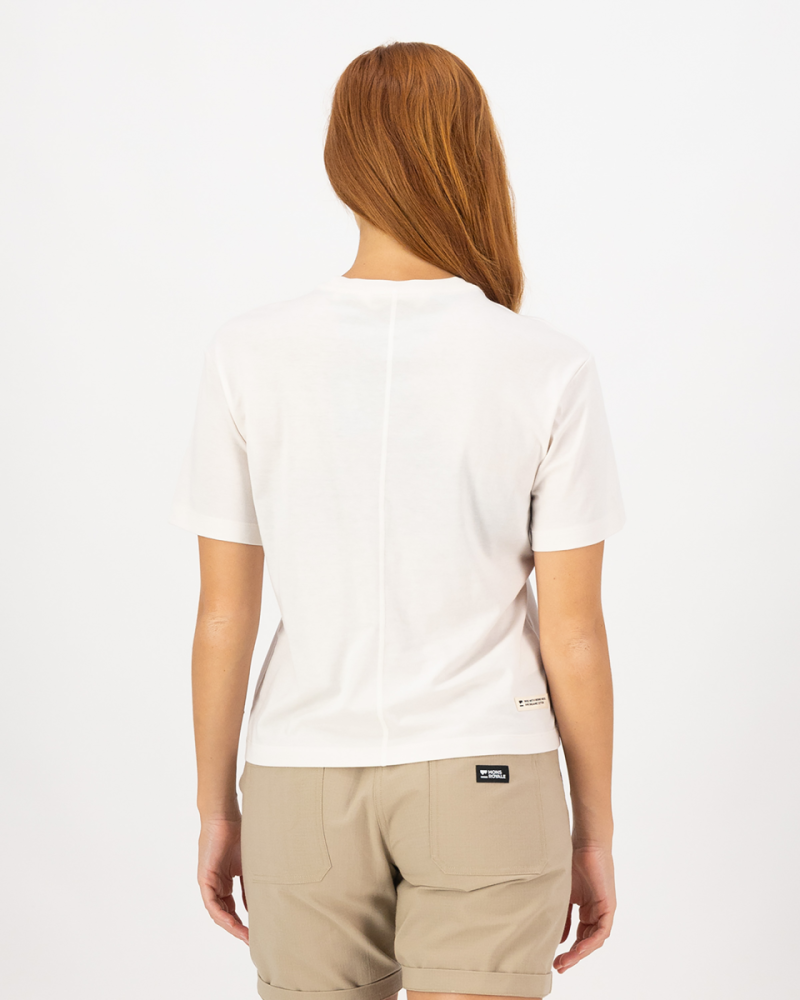 Mons Royale Yonder Merino Organic Cotton T-Shirt, Vintage White, Grösse M