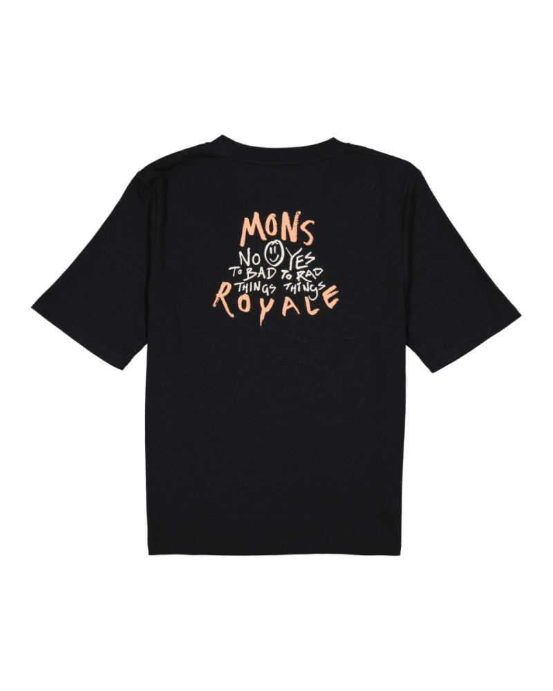 Mons Royale Icon Merino T-Shirt, Black, Grösse M