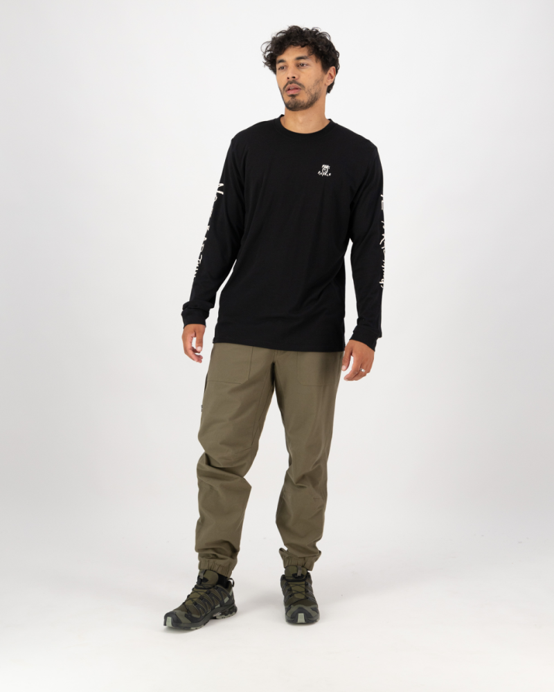 Mons Royale Icon Merino Classic Long Sleeve, Black, Grösse M