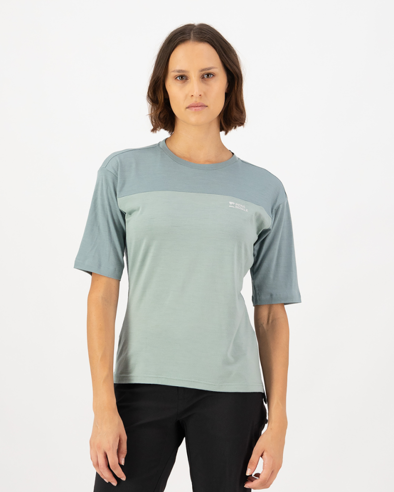 Mons Royale Diversion Merino Bike Jersey Short Sleeve, Dew / Desert Sage, Grösse S
