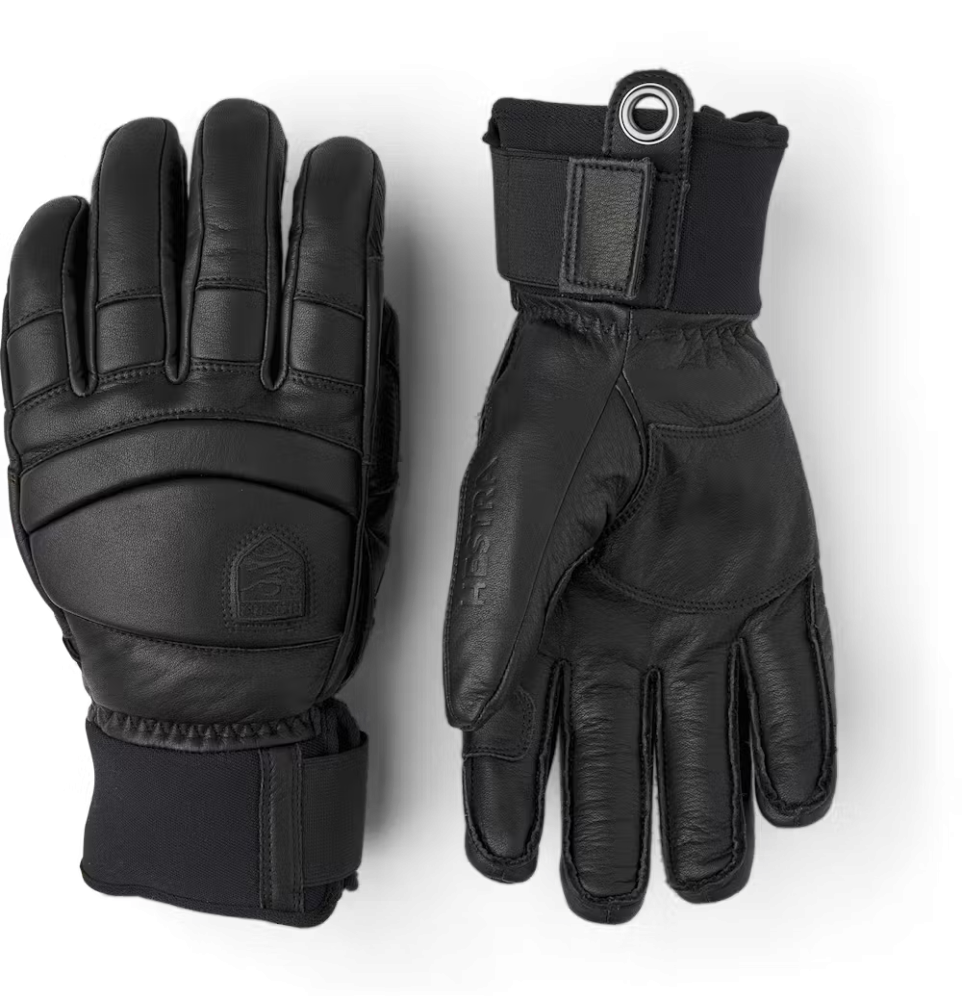 Hestra Fall Line - 5 Finger, Black/black, 11