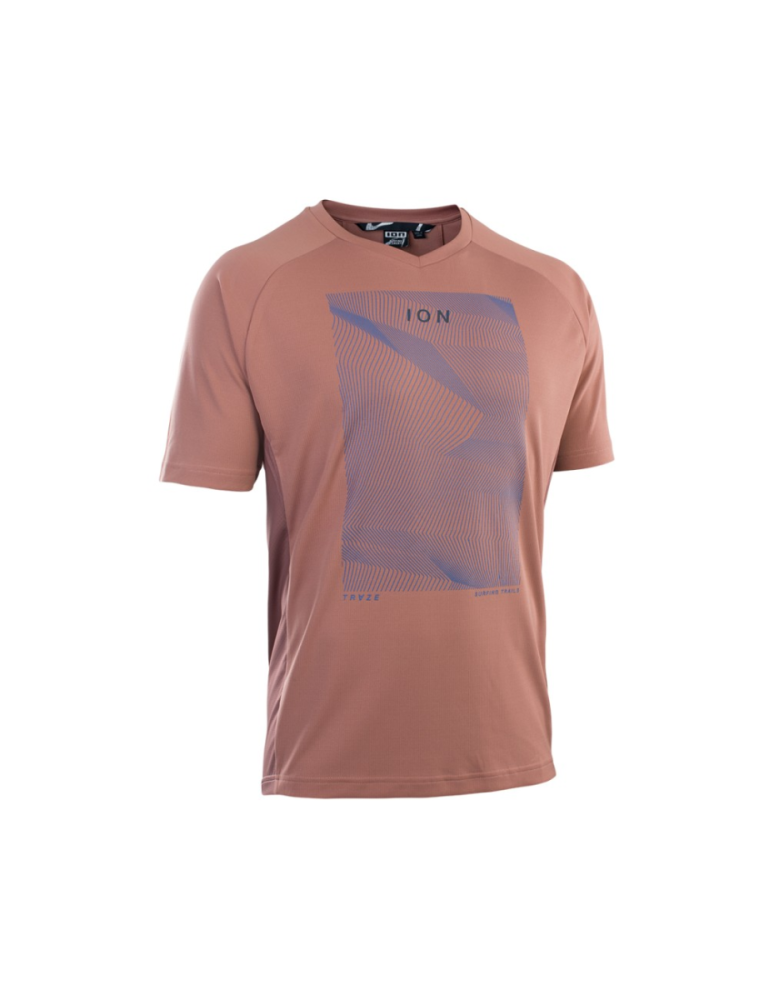 ION Bike Jersey Traze SS men evil amber,   Gr. 48/S