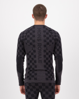 Mons Royale Ascender Merino Seamless Long Sleeve, Forged Iron / Black, Grösse M