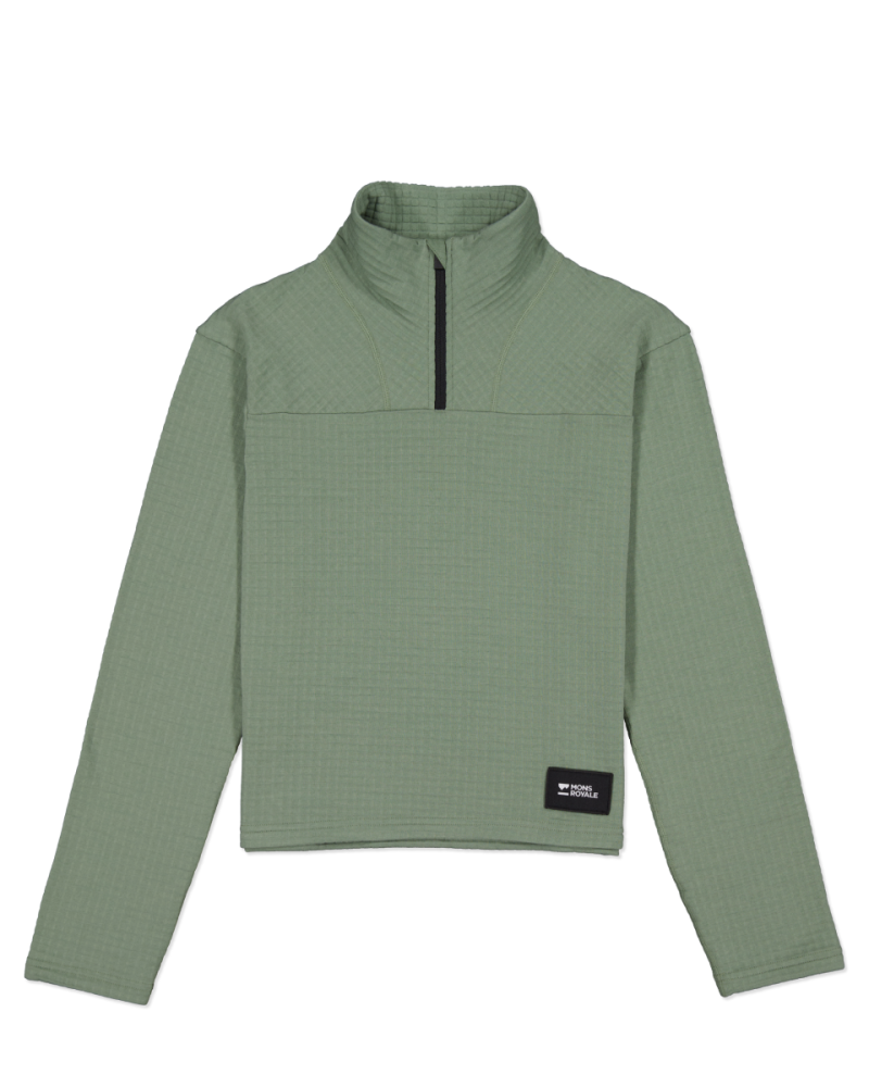 Mons Royale Offgrid Merino Fleece Long Sleeve, Willow, Grösse L