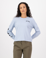 Mons Royale Yonder Merino Organic Cotton Long Sleeve, Frost, Grösse M