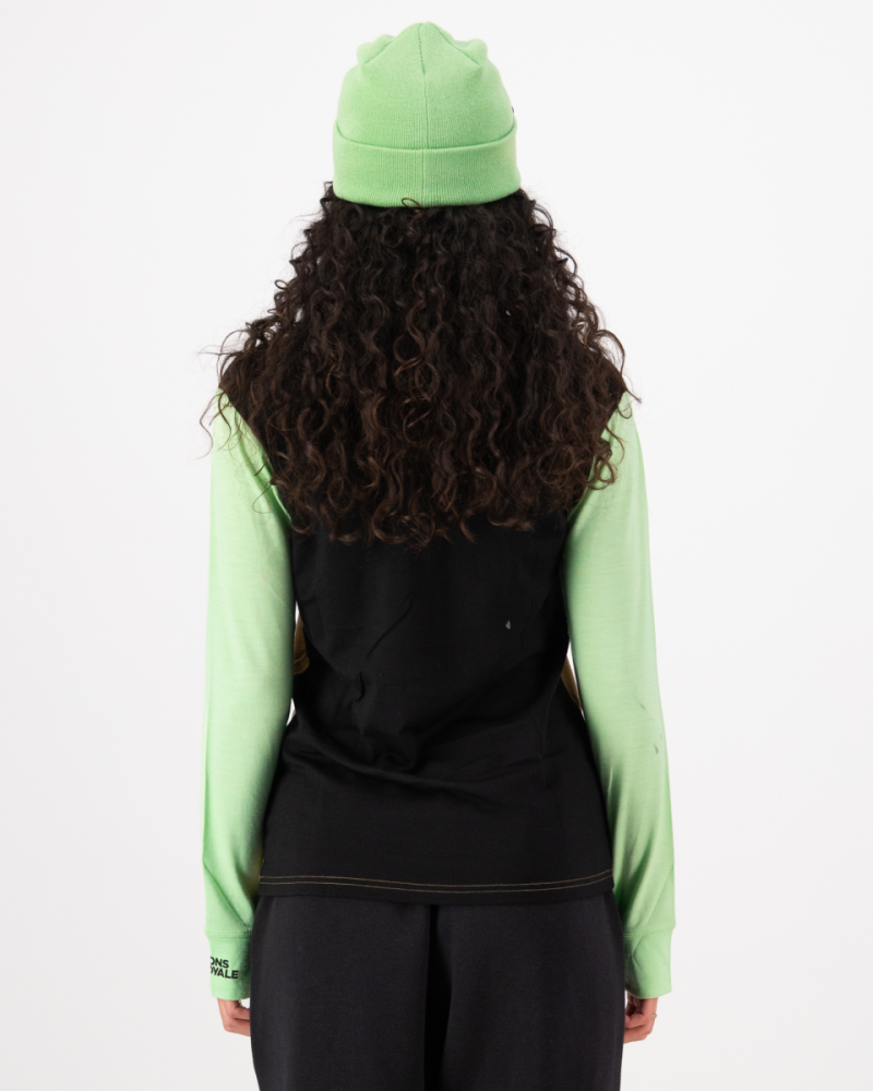 Mons Royale Yotei Merino Long Sleeve, Matcha / Toffee / Black, Grösse M