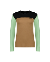 Mons Royale Yotei Merino Long Sleeve, Matcha / Toffee / Black, Grösse M