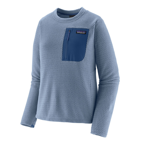 Patagonia W's R1 Air Crew, Barnacle Blue, M