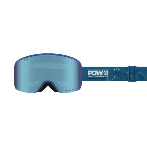Giro Axis Vivid Goggle, POW vivid royal S2 +S1