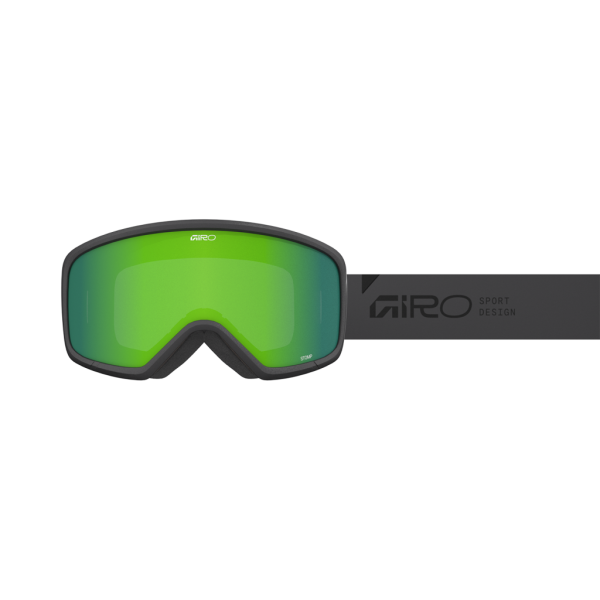 Giro Stomp Flash Goggle, grey wordmark loden green S2