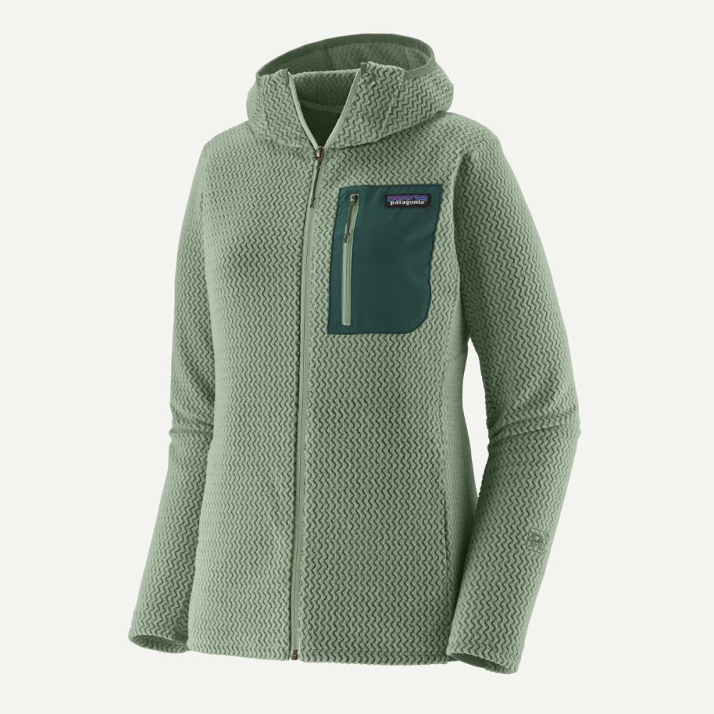 Patagonia W's R1 Air Full-Zip Hoody, Ellwood Green, M