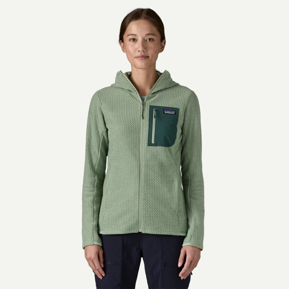 Patagonia W's R1 Air Full-Zip Hoody, Ellwood Green, M