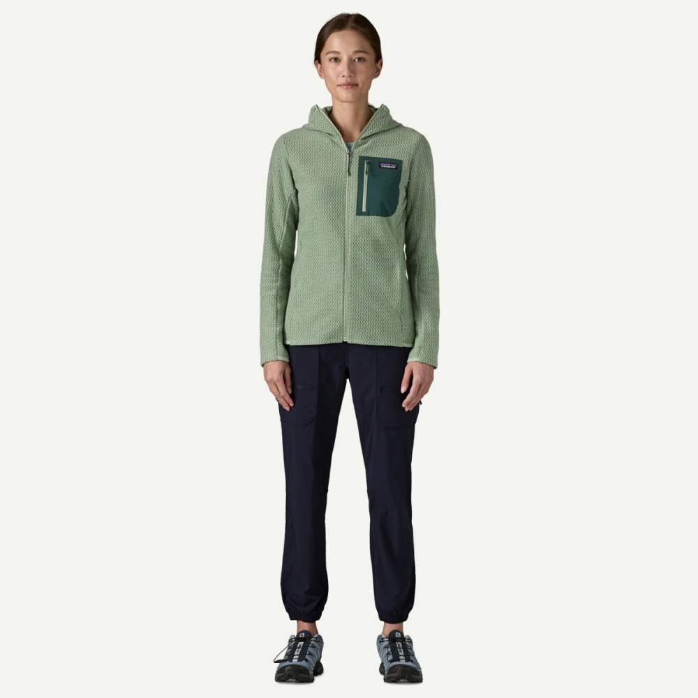 Patagonia W's R1 Air Full-Zip Hoody, Ellwood Green, M