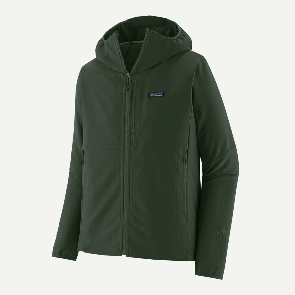 Patagonia M's R1 TechFace Hoody, Old Growth Green, XL