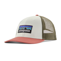 Patagonia P-6 Logo LoPro Trucker Hat, Birch White, ALL