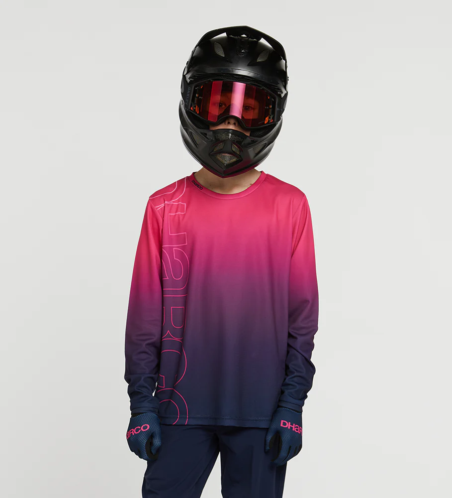 Dharco Youth Gravity Jersey | Fort Bill Pink / Blau,  Y6/S