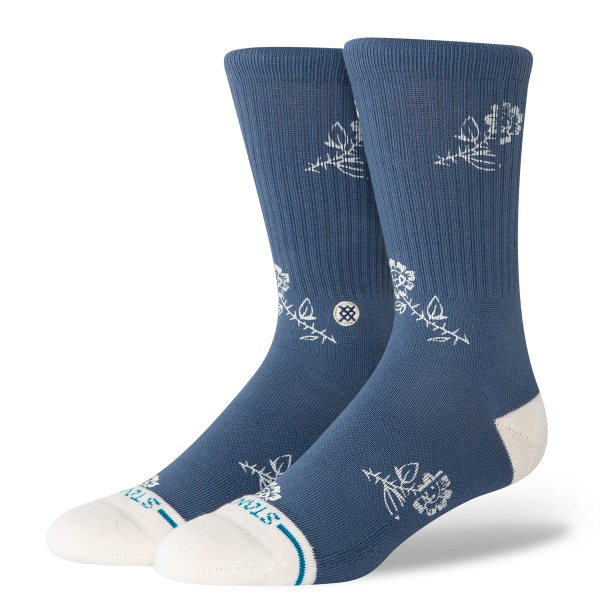 Stance Petite Bloom, sea blue, Grösse M