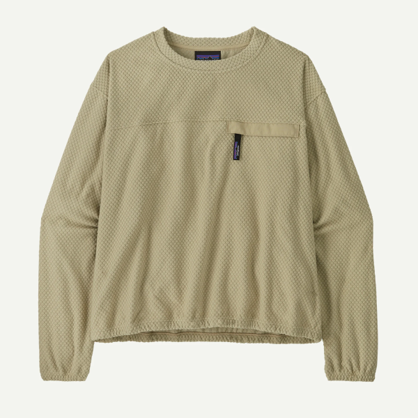 Patagonia W's Textured Fleece Crewneck, Weathered Stone