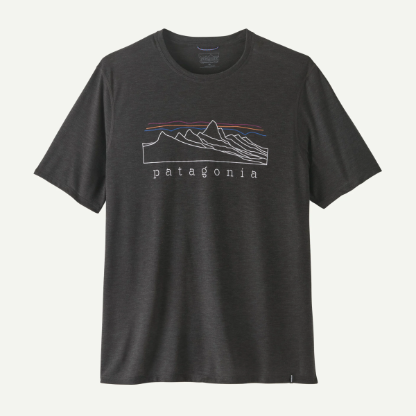 Patagonia M's Cap Cool Trail Shirt - Stratapeaks, Ink Black