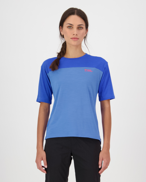 Mons Royale Diversion Merino Bike Jersey Short Sleeve, Ocean / Ultramarine