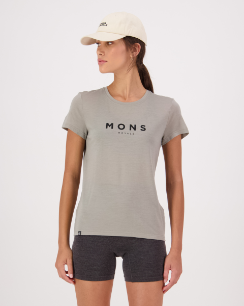 Mons Royale Icon Merino Classic T-Shirt, Dried Sage