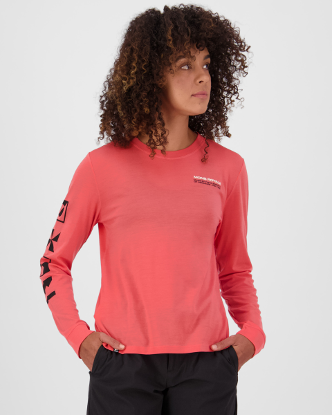 Mons Royale Icon Merino Long Sleeve, Watermelon