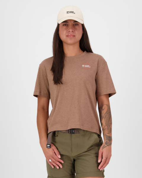 Mons Royale Yonder Merino Organic Cotton T-Shirt, Mocha