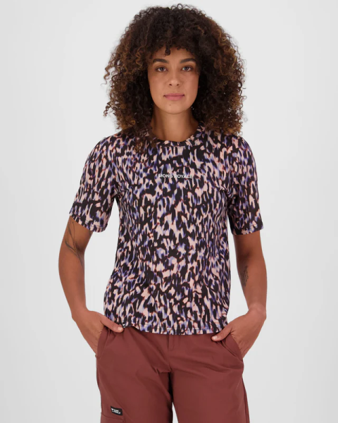 Mons Royale Icon Merino T-Shirt, Rock Leopard