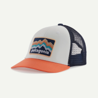 Patagonia K's Trucker Hat, Ridge Rise Stripe: Coho Coral, ALL