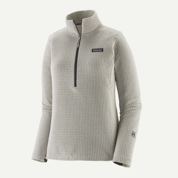 Patagonia W's R1 Air Zip Neck, Birch White