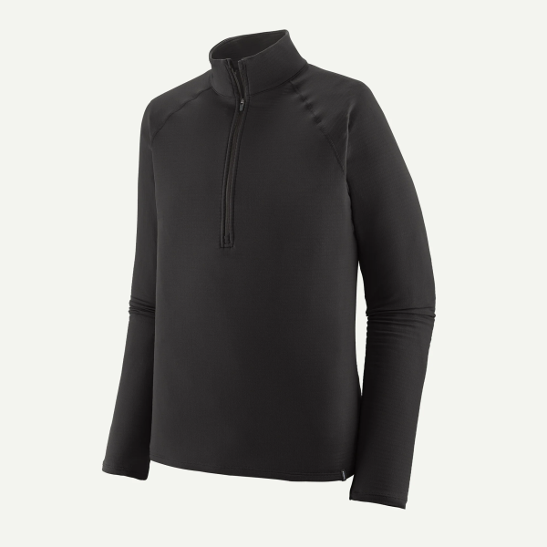 Patagonia M's Cap TW Zip Neck, Black