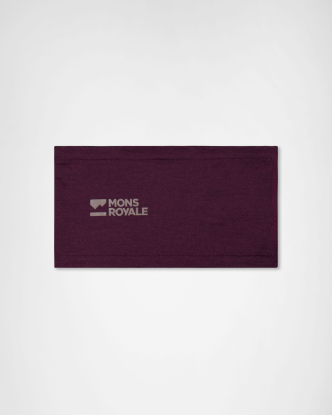 Mons Royale Haines Merino Headband, Fig, Grösse OS