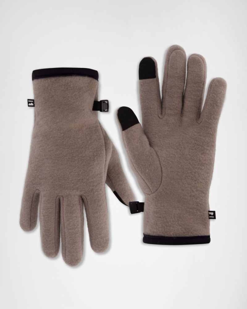 Mons Royale Pileup Wool Fleece Gloves, Cinder, Grösse M