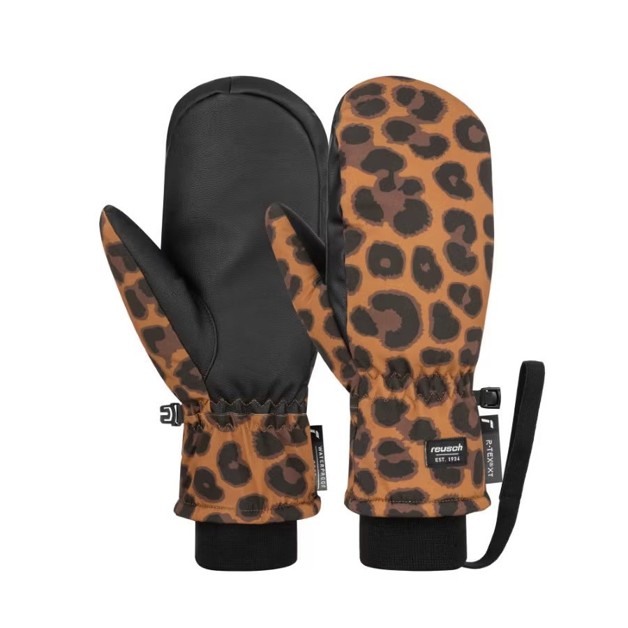 Reusch Carter R-TEX® XT Mitten, black/brown leopard, 7