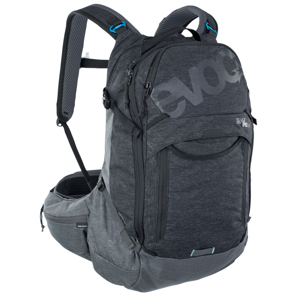 Evoc Trail Pro 26L Backpack, black/carbon grey, S/M