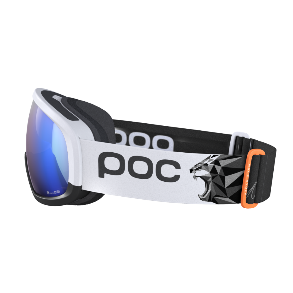 POC Fovea Mid Race Marco Odermatt Ed., Hydrogen White/Uranium Black/Partly Sunny Blue, One Size