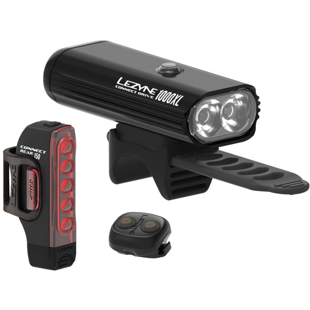 Lezyne Connect Drive Pro 1000Xl / Strip Connect Pair, black
