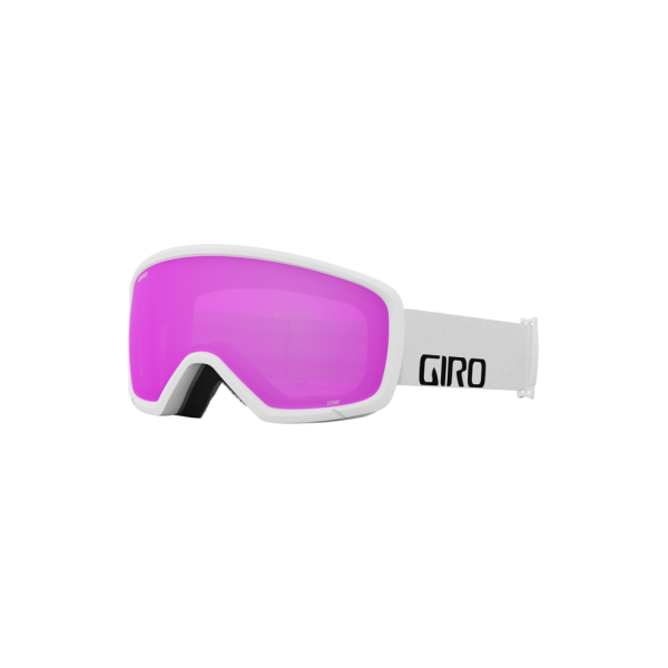 Giro Stomp Flash Goggle, white wordmark;amber pink S2