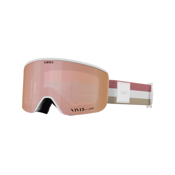 Giro Ella Vivid Goggle, white lx stripe;vivid rose gold S2;+S1