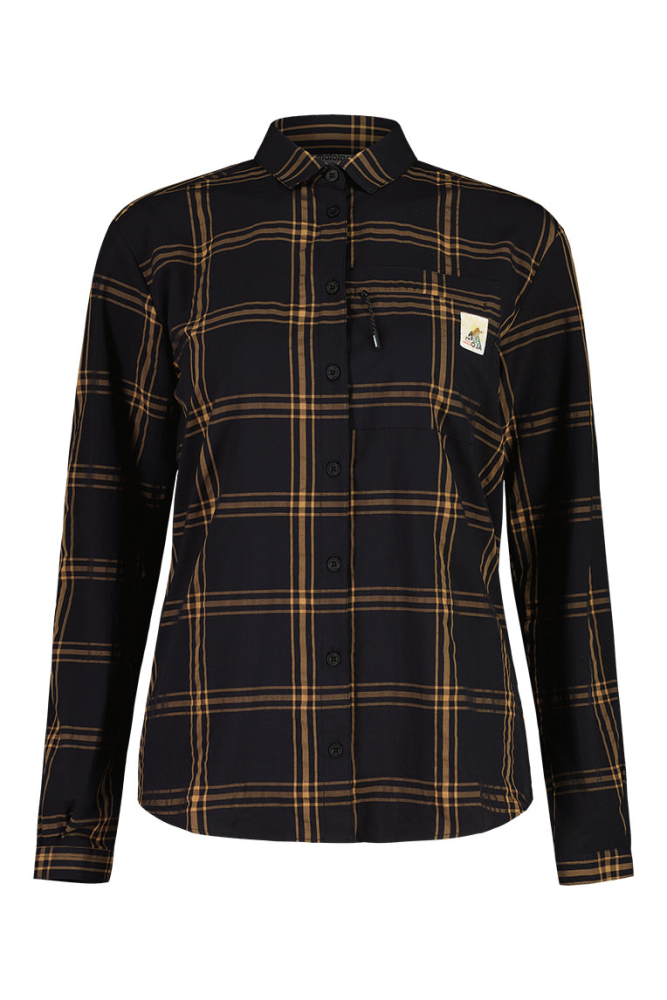 Maloja LiebenerspitzeM. deep black Mountain Shirt, Grösse M