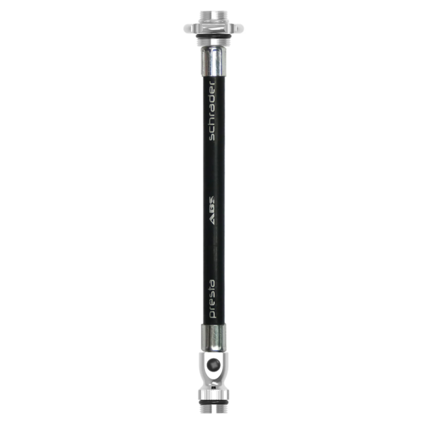 Lezyne ABS Flex Hose With Valve Core Tool, black/silver