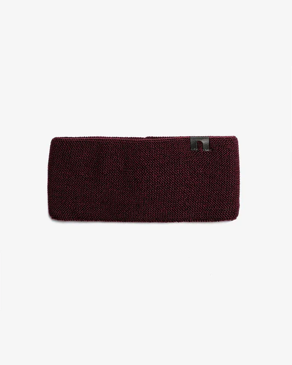 hä? Headband Merino Thin, Bordeaux