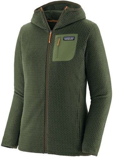 Patagonia W's R1 Air Full-Zip Hoody, Torrey Pine Green, M