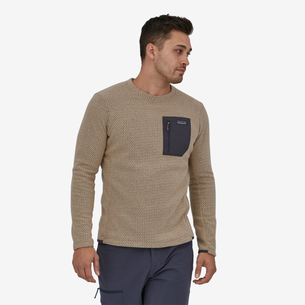 Patagonia M's R1 Air Crew, Oar Tan, L