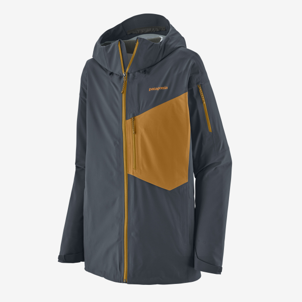 Patagonia M's Snowdrifter Jkt, Smolder Blue w/Raptor Brown