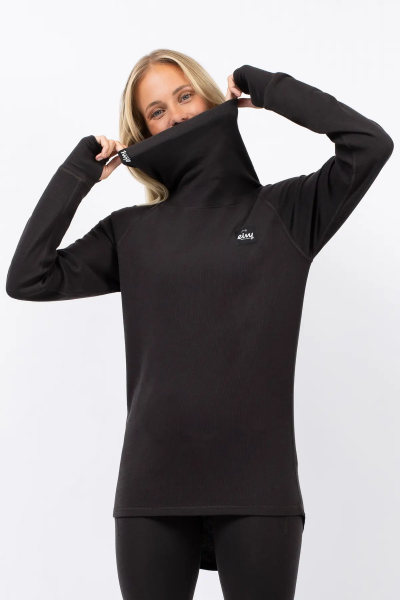 EIVY Icecold Wool G Rib Top 24, Black