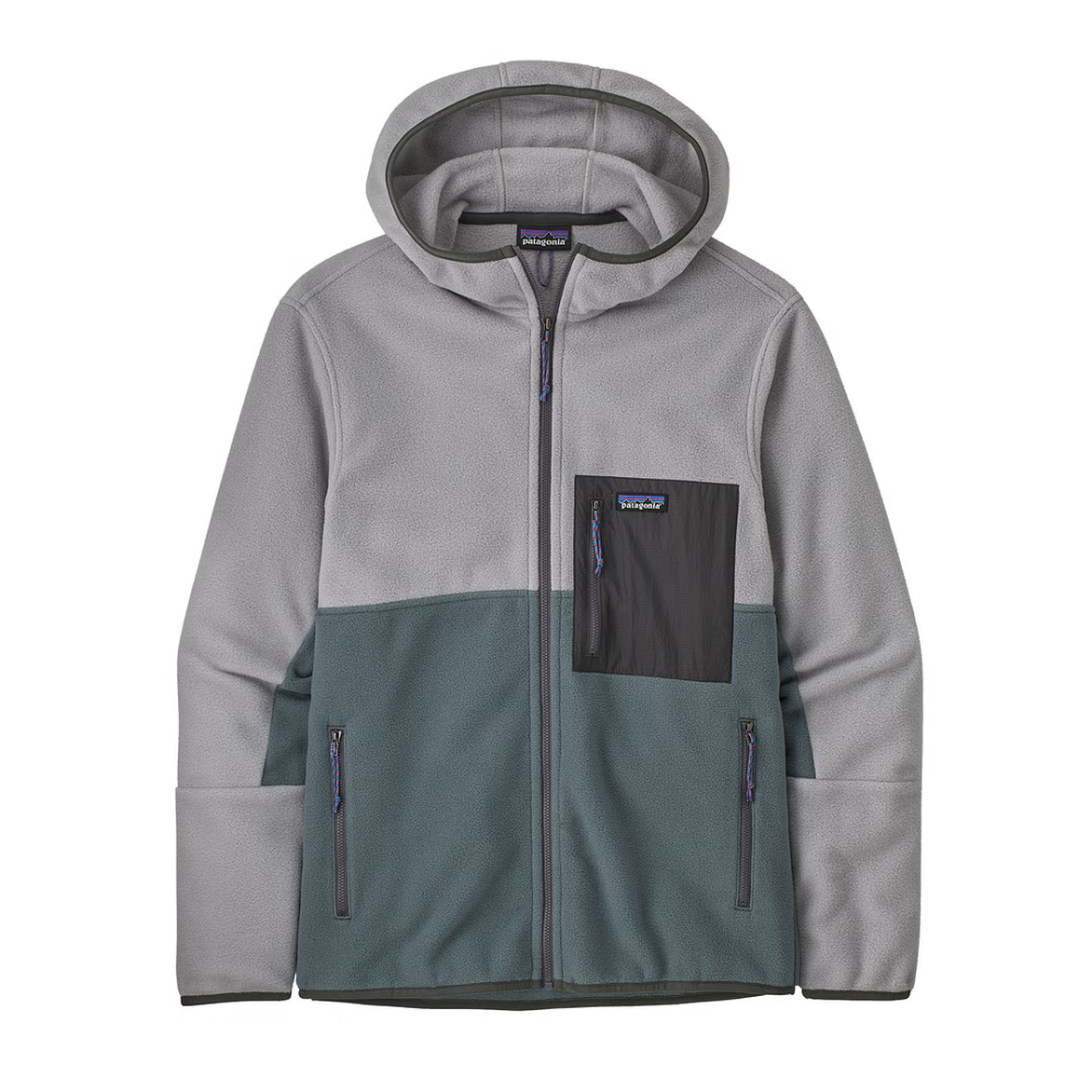 Patagonia M's Microdini Hoody, Nouveau Green w/Salt Grey, XL