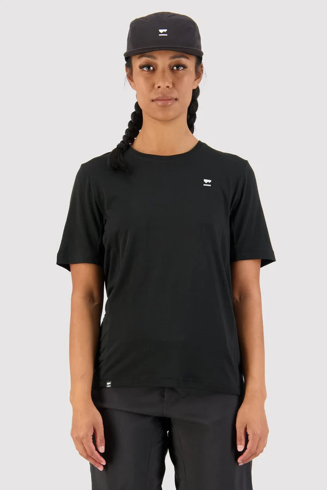 Mons Royale Tarn Merino Shift Tee, Black, Grösse XS