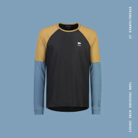 Mons Royal Tarn Merino Shift Wind Jersey Blue Slate / Black, M Mens