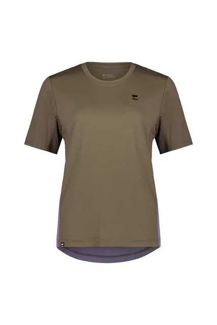 Mons Royal W Tarn Merino Shift Tee Walnut / Thistle,  M Womens
